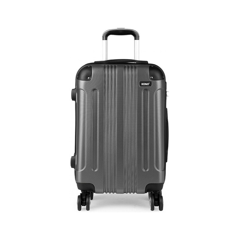 Kufor - Kono, unisex cestovný plastový malý, sivý 65284904