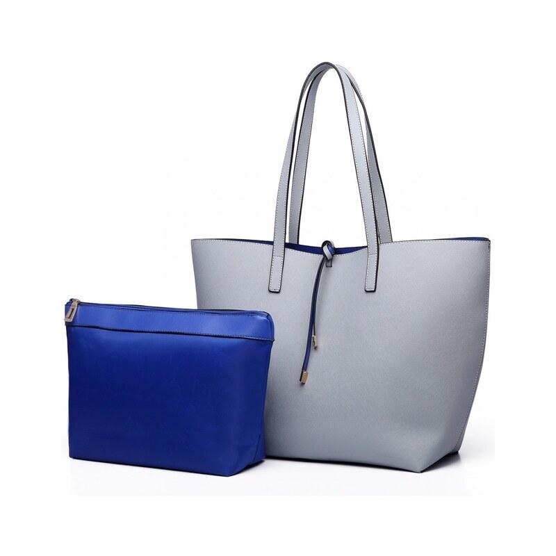 Miss Lulu Kabelka - shopper, obojstranná, tote, sivá 16547597