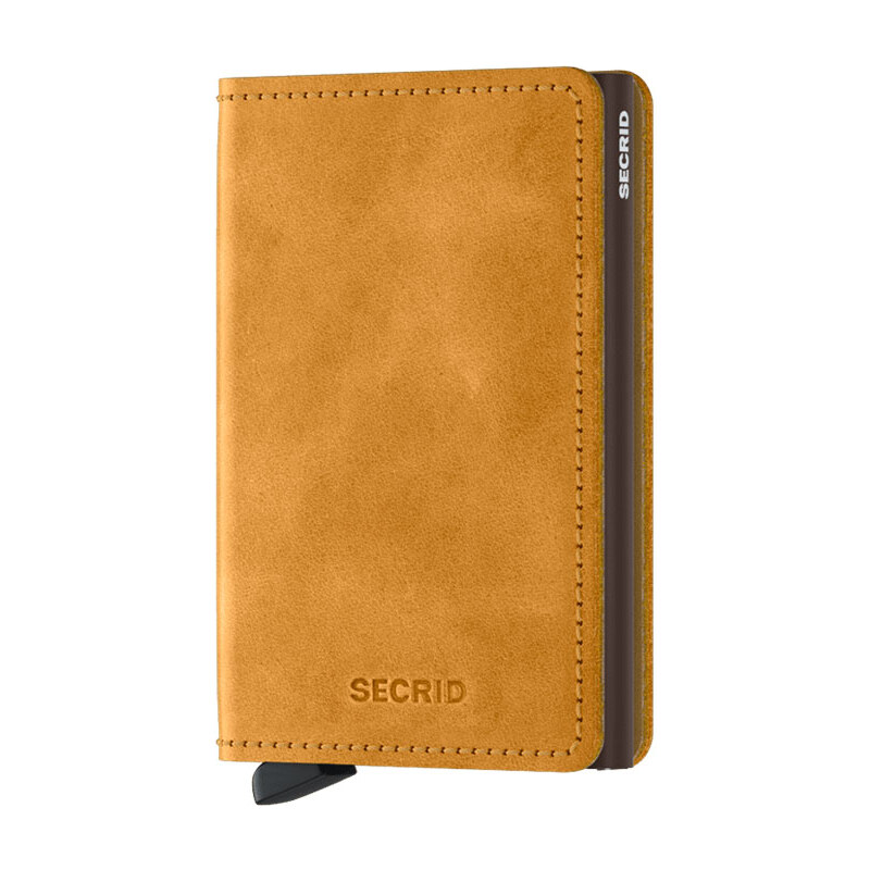 Secrid Slimwallet Vintage Ochre - Unisex - Doplnok Secrid - Oranžové - 66355878