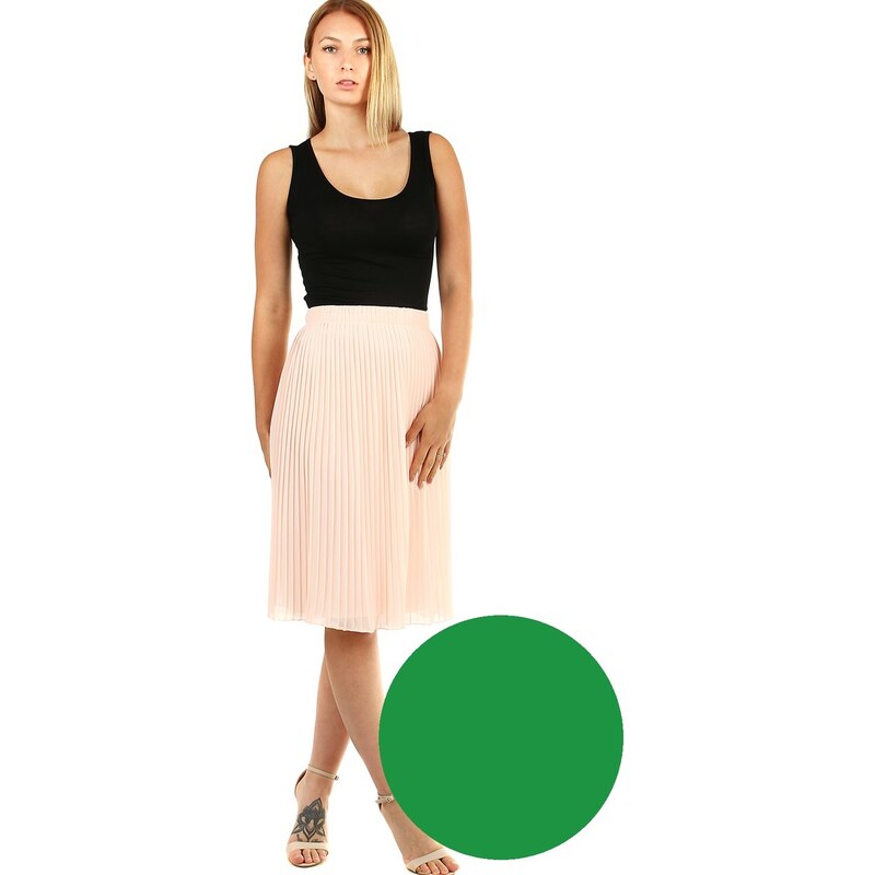 Glara Dámska plisovaná sukňa s pružným pásom 12845918