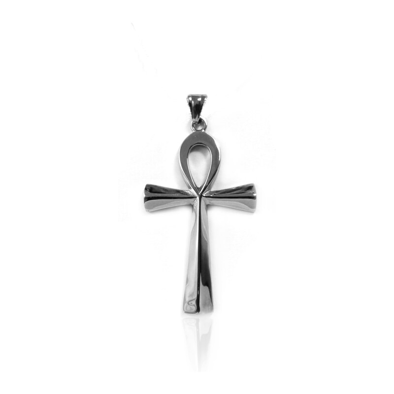 BM Jewellery Prívesok z chirurgickej ocele 4,5cm - nílsky kríž S852090 13006036