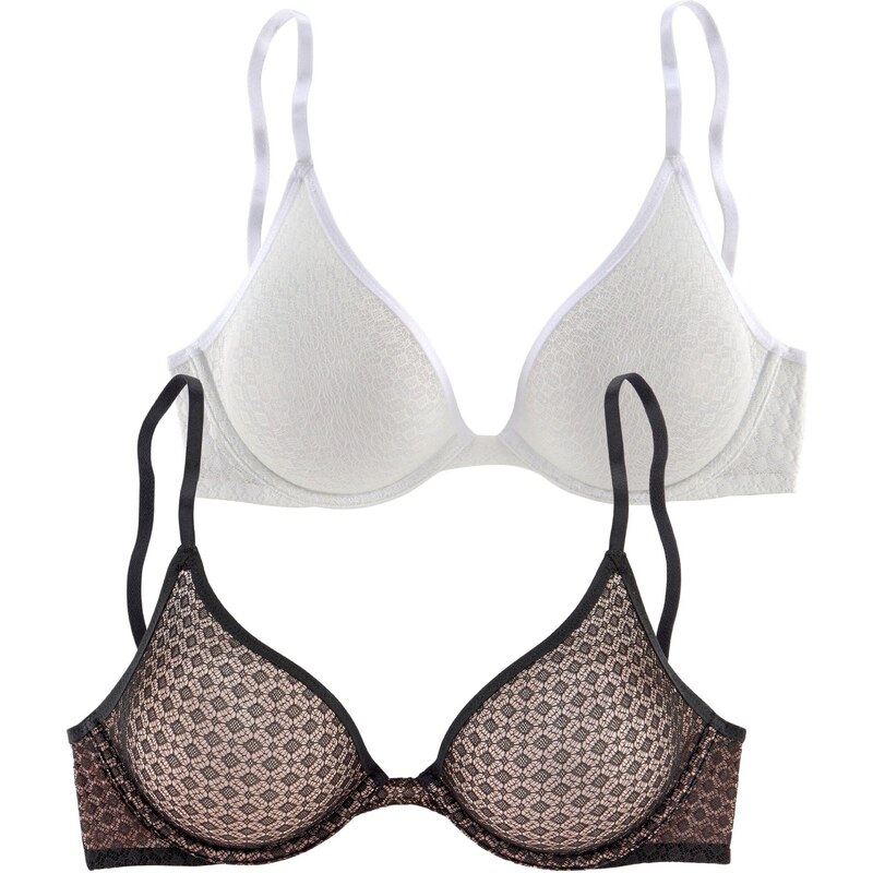 PETITE FLEUR Podprsenka čierna / biela 18971738