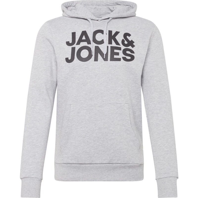 JACK & JONES Mikina svetlosivá / čierna 14749887
