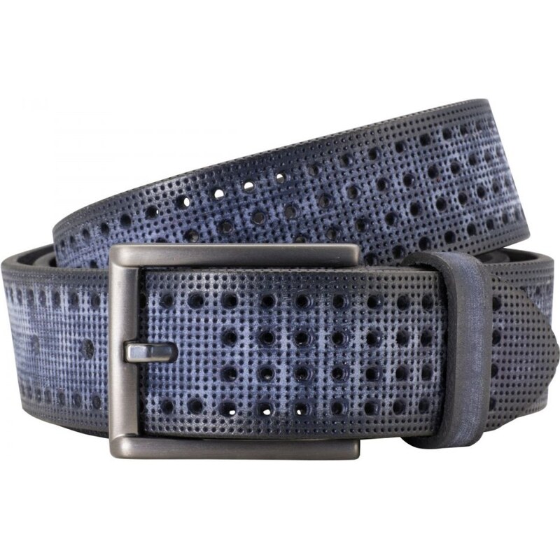 Lindenmann Pánsky kožený opasok Lindenmann 2380 modrý 37573636