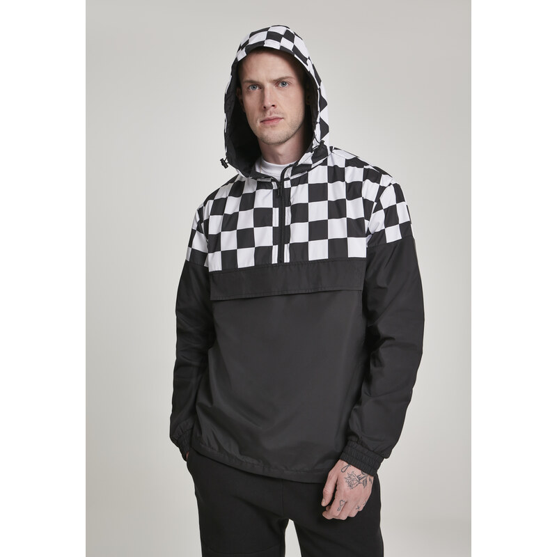 Urban Classics Check Pull Over Jacket blk/chess 50662062