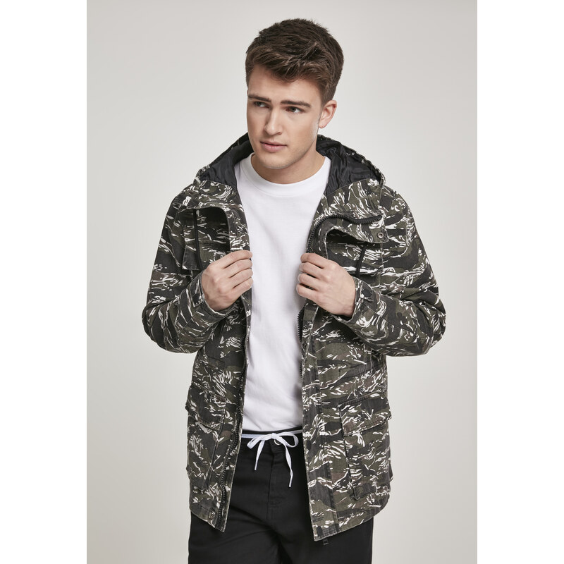 Urban Classics Tiger Camo Cotton Jacket Olive/blk/wht 58239909