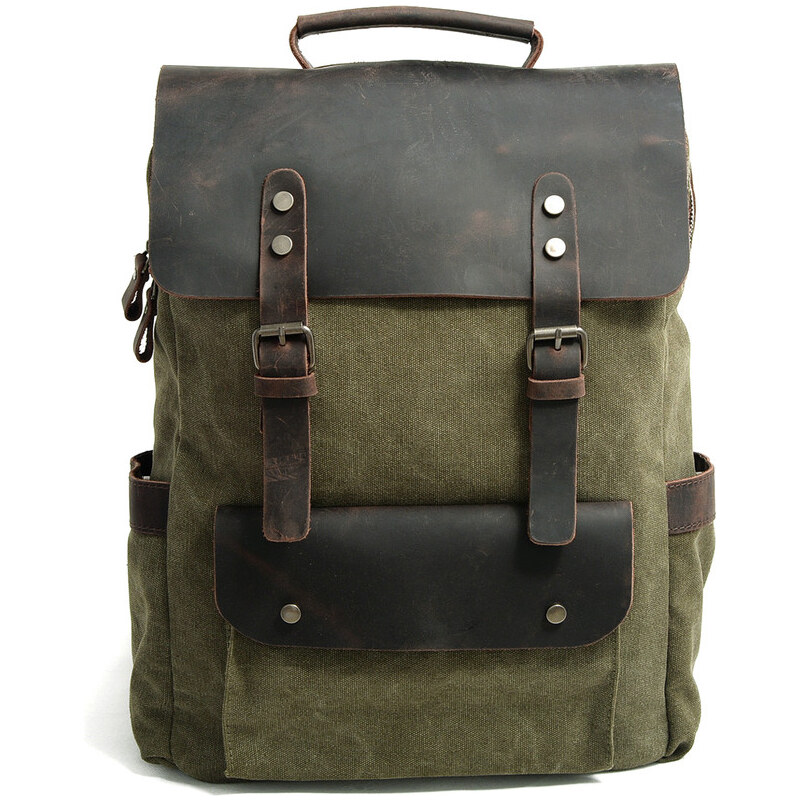 Glara Retro klasický batoh s vreckami 28959702