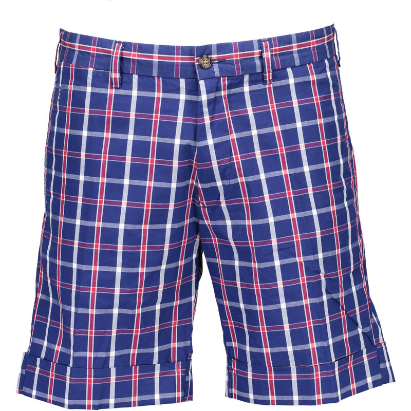 Pánske modré kárované kraťasy GANT 64704034