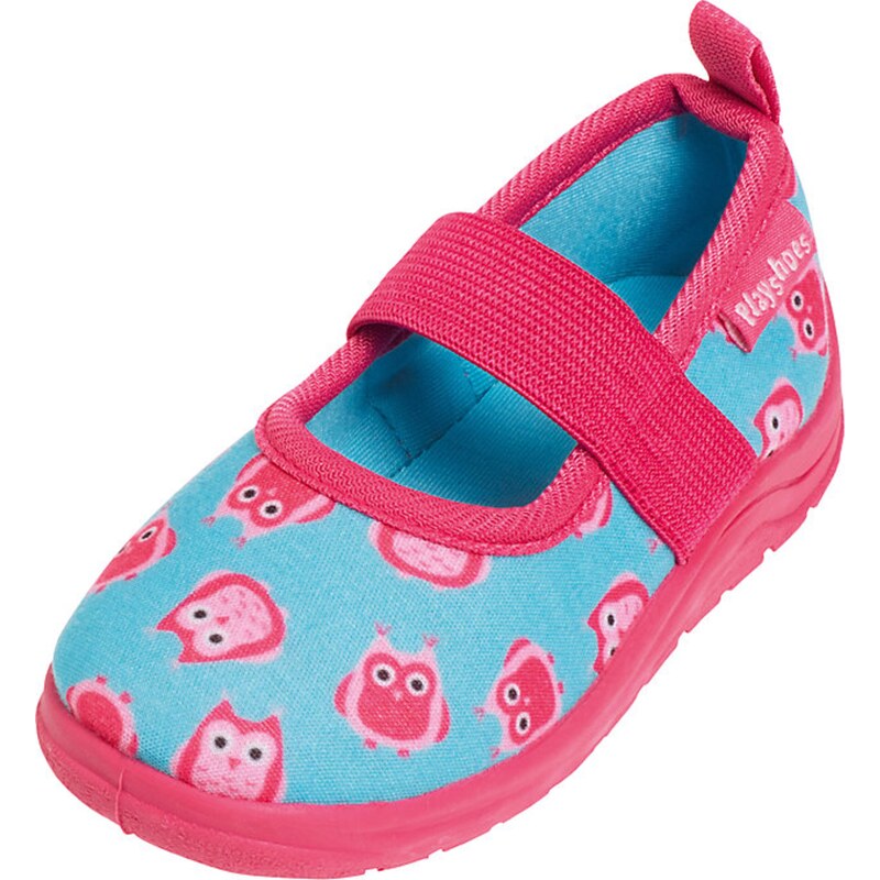 PLAYSHOES Papuče Eulen tyrkysová / ružová 68478247