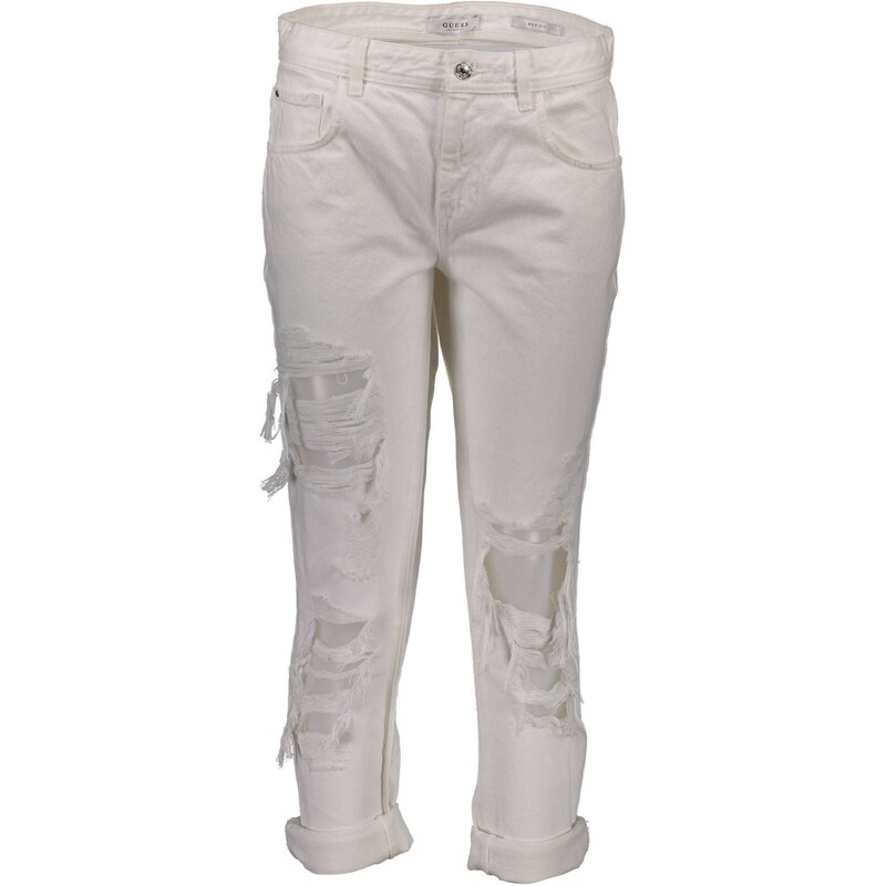 GUESS JEANS Dámske biele boyfriend rifle GUESS 64708375