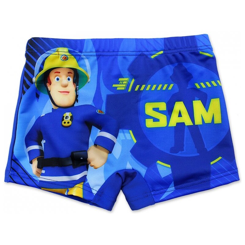 Setino Detské / chlapčenské plavky boxerky Požiarnik Sam - Hasič sam - Fireman Sam