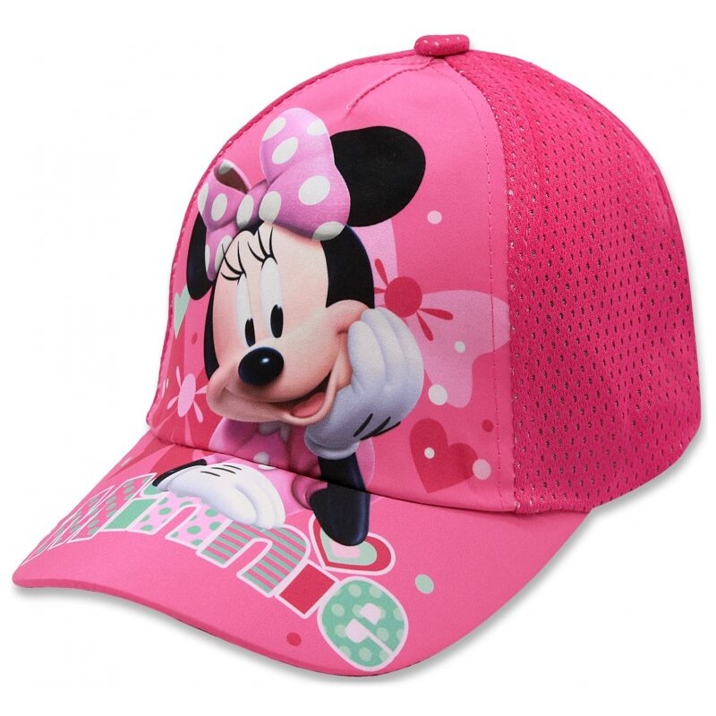 Setino Dievčenská šiltovka Minnie Mouse - Disney - tm. ružová