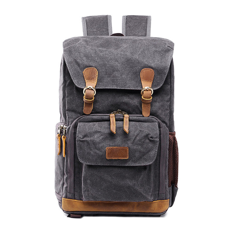 Glara Nepremokavý fotografický retro batoh pre Canon, Nikon 30127835