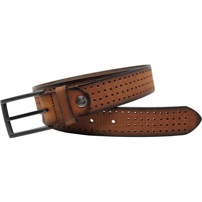 Lindenmann Pánsky kožený opasok Lindenmann 2380 koňak 37573638
