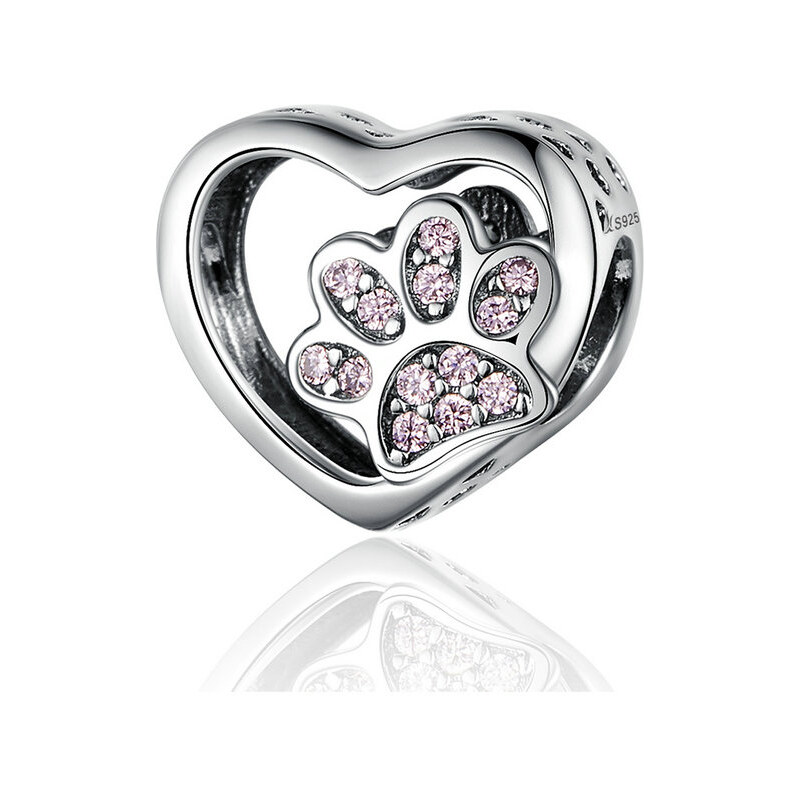 Emporial strieborný prívesok Milovaná packa 24464445