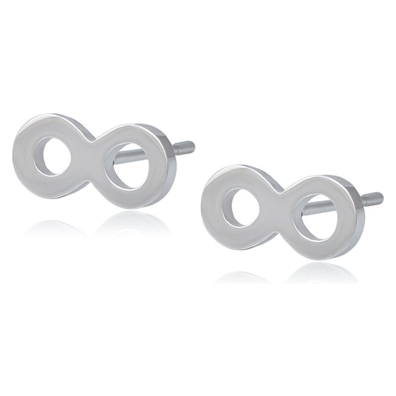 BM Jewellery Náušnice nekonečno z chirurgickej ocele S877008 13399289