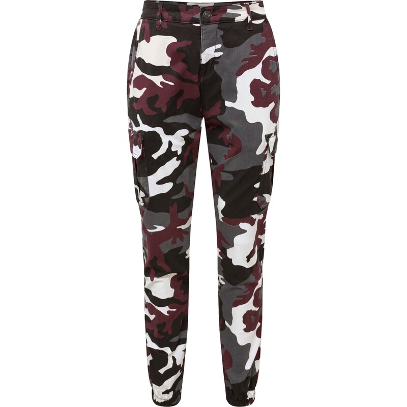 Urban Classics Kapsáče sivá / vínovo červená / čierna / biela 55610405