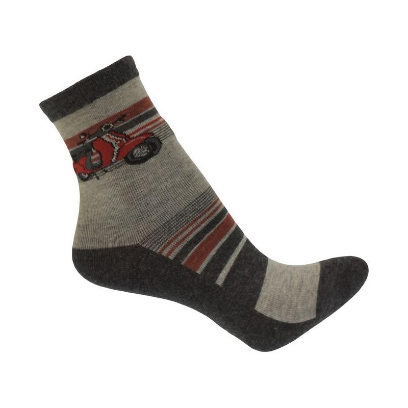 AURA.VIA Sivé ponožky MOTO 13300491