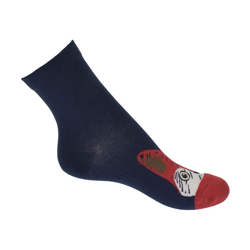 AURA.VIA Modré ponožky ANIMAL 36392037