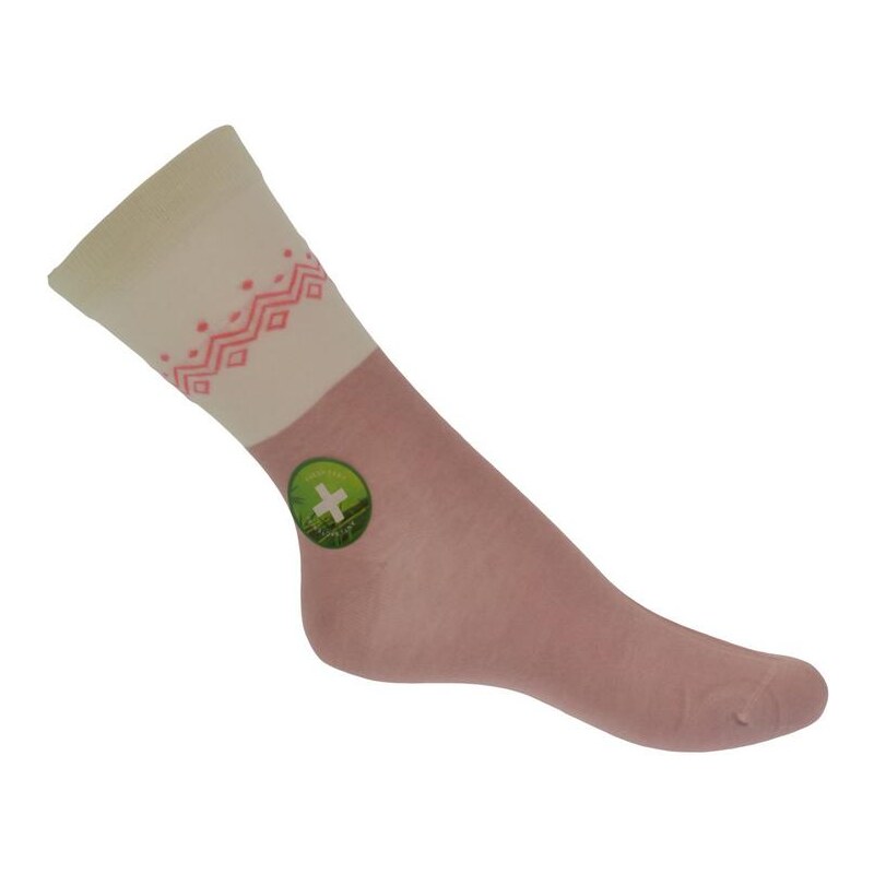 AURA.VIA Ružovo-biele ponožky LINS 13300462