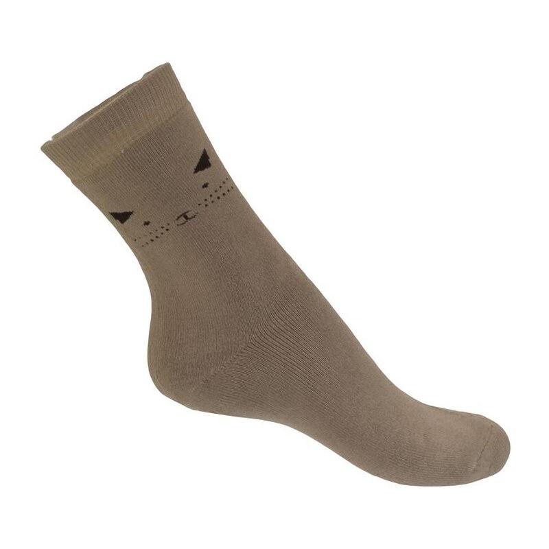 AURA.VIA Zimné hnedé ponožky MICI 13330729