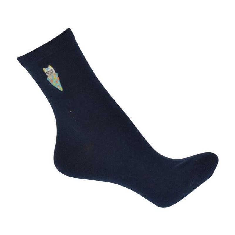 AURA.VIA Zimné modré ponožky ANANY 13330656