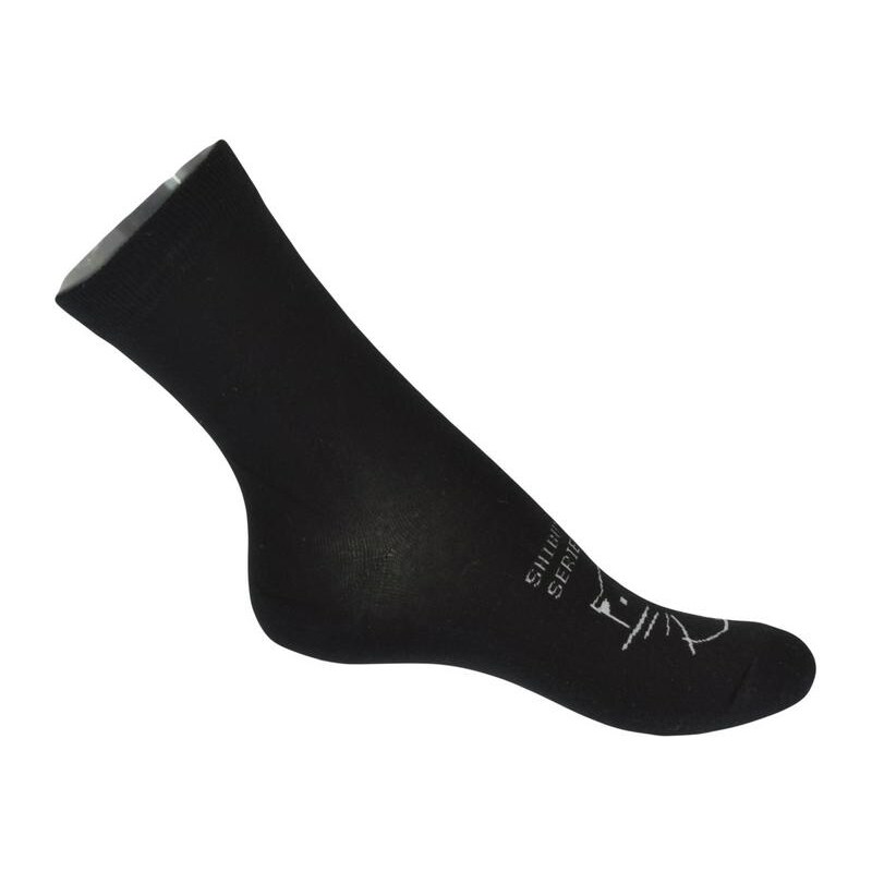 AURA.VIA Čierne ponožky CAT 13336663