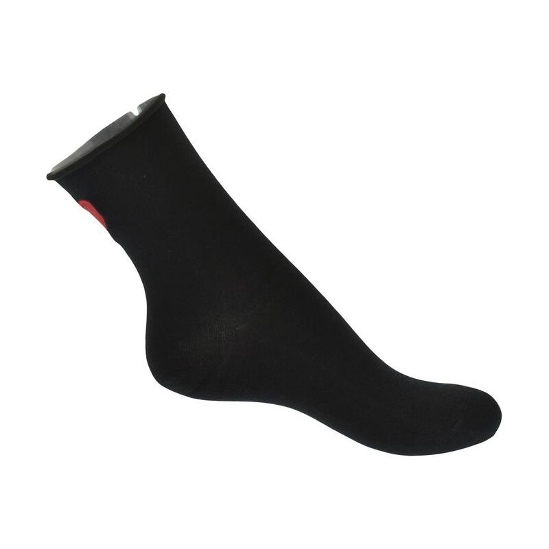 AURA.VIA Zimné čierne ponožky KISS 13330681