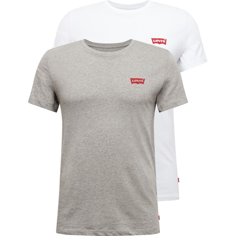 LEVIS Tričko sivá / biela 14689237