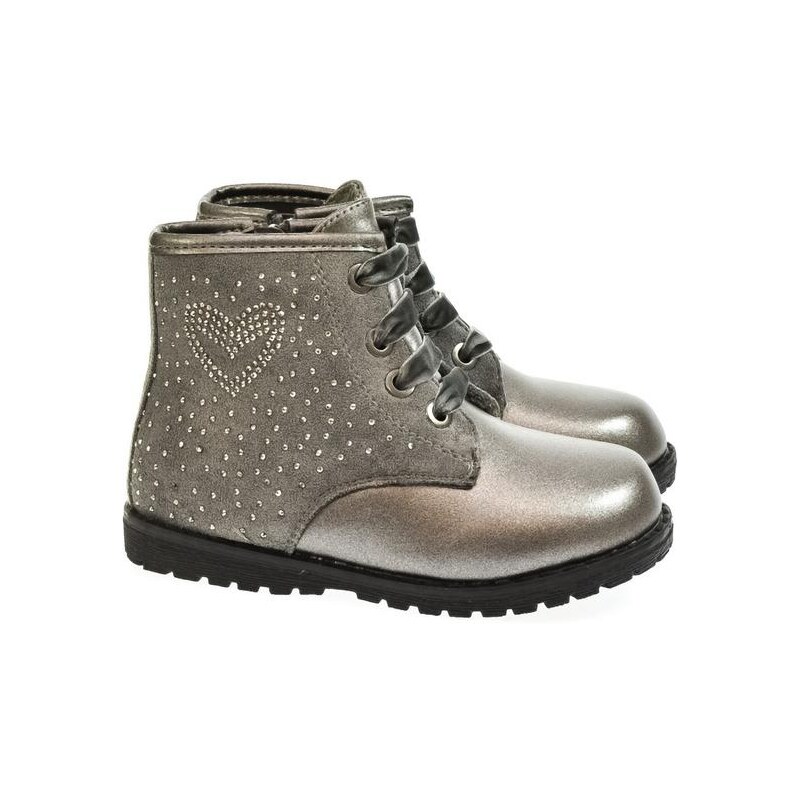 JOHN-C Detské sivé čižmy LOVIE 4360749