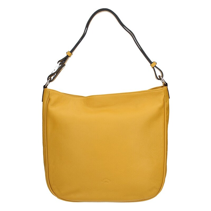 Elegantná dámska kožená kabelka Katana Jindra - žltá 24847429