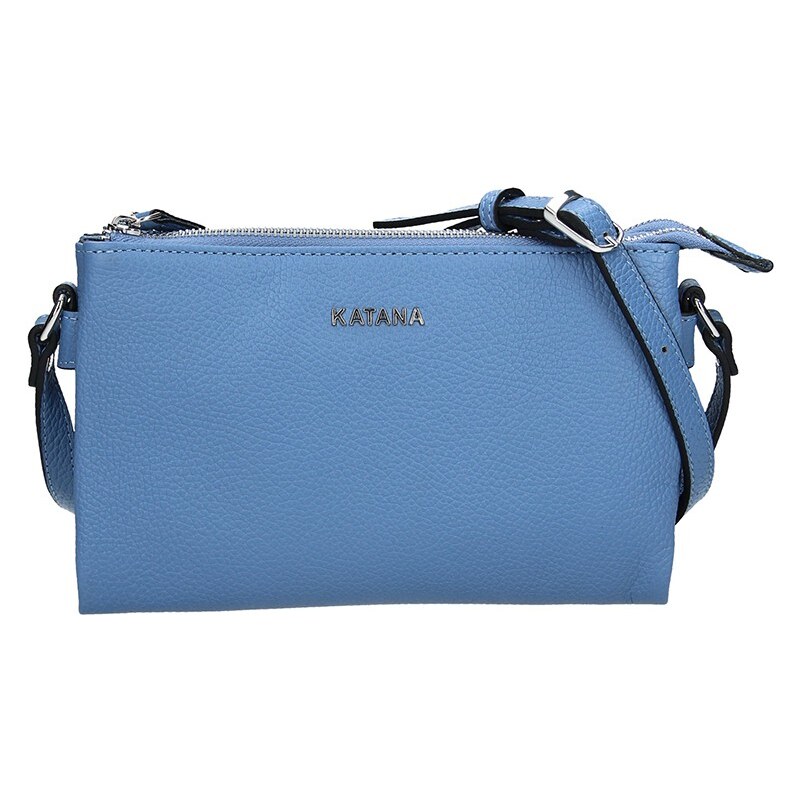 Kožená dámska crosbody kabelka Katana Elisn - modrá 55725445