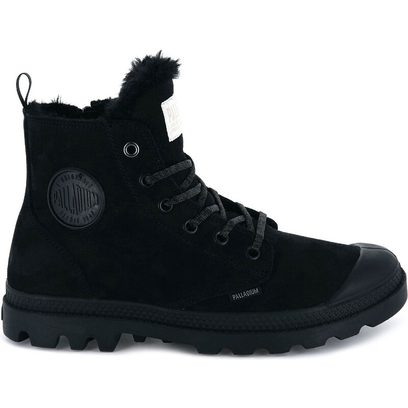 Palladium Pampa Hi Zip Wool Black - Dámske - Tenisky Palladium - 66357450