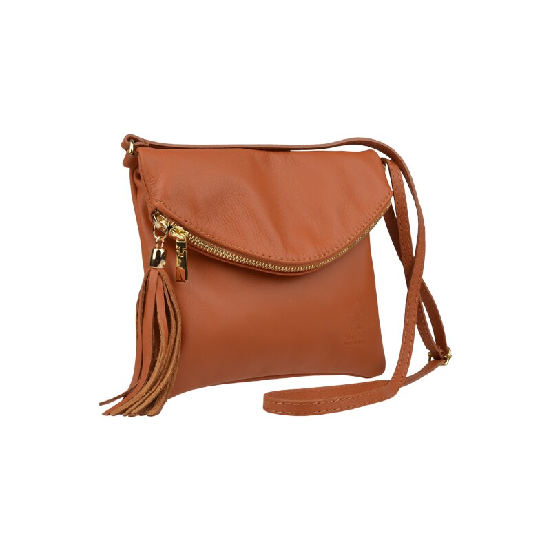 Camel kožená talianska crossbody kabelka Tina Camel NovaKabelka.sk 13543305