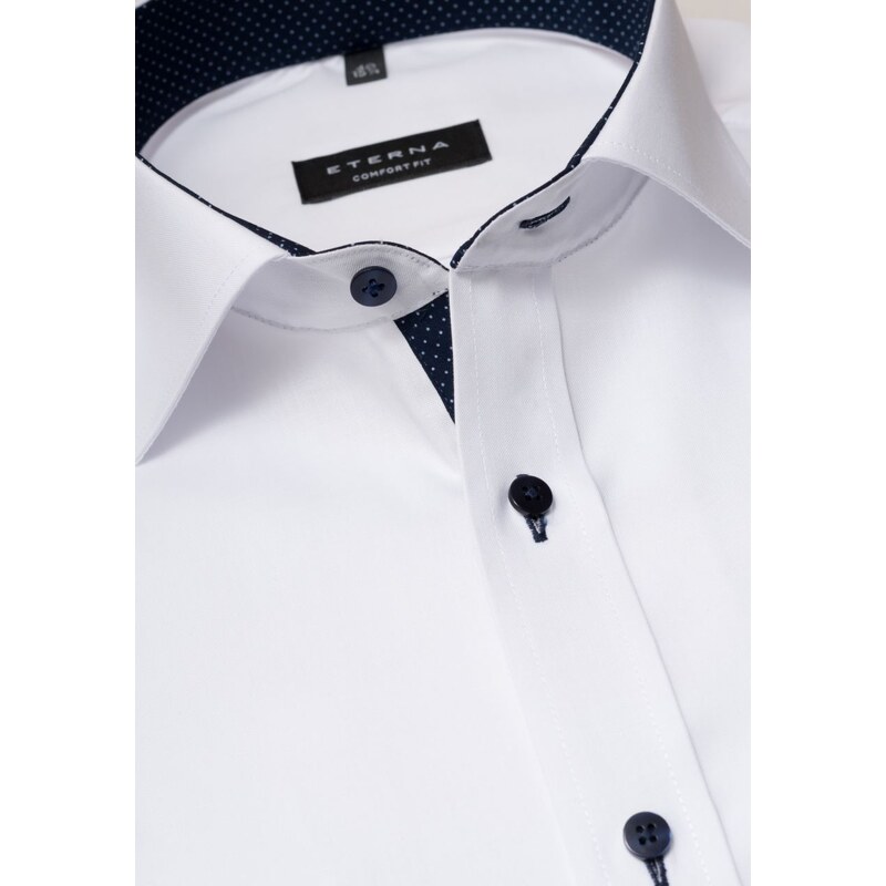 Pánska košeľa ETERNA Comfort Fit Royal Oxford biela s modrým 13336368