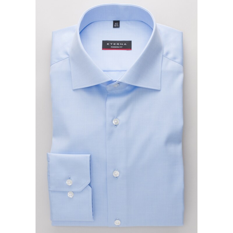 ETERNA Modern Fit svetlo modrá nie presvitajúca košeľa dlhý rukáv 13336467