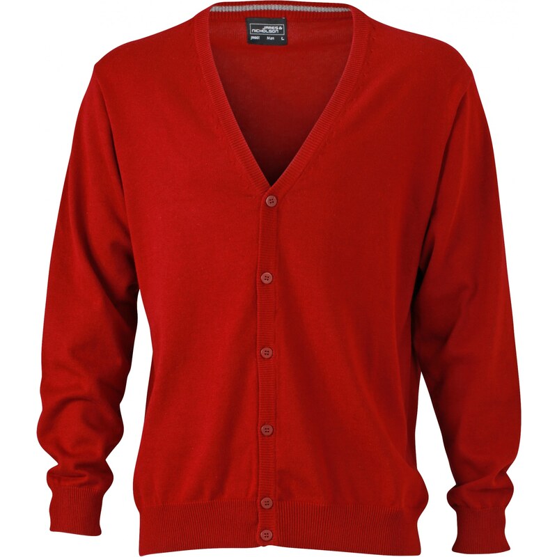 Daiber James & Nicholson Kardigan pánsky s výstrihom do V 100% česaná 62675442