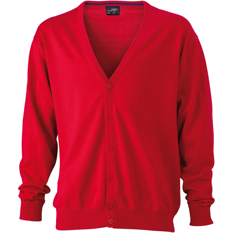 Daiber James & Nicholson Kardigan pánsky s výstrihom do V 100% česaná 62675441