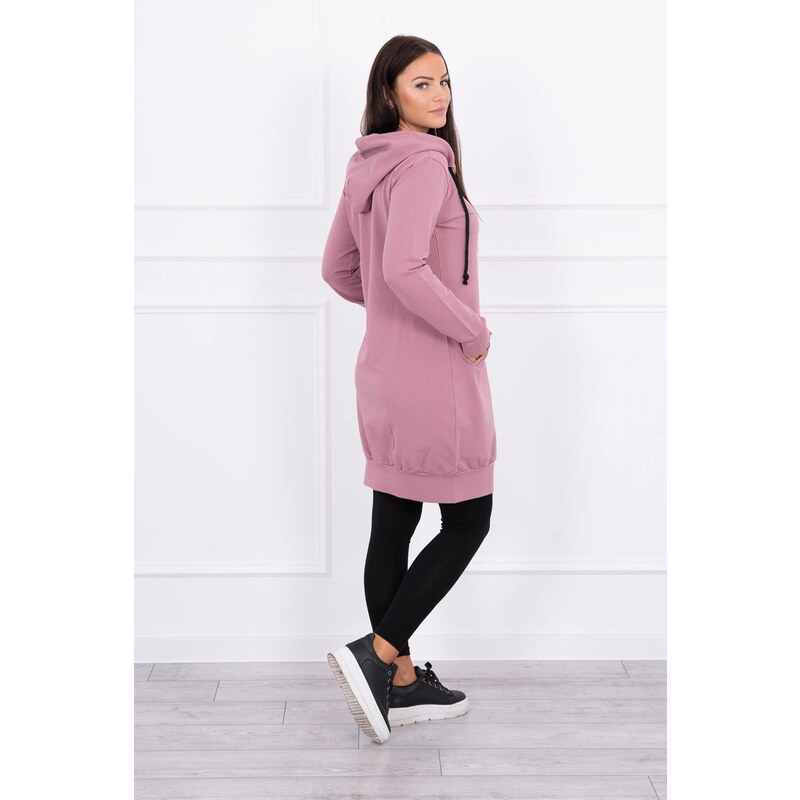MladaModa Predlžená mikina s kapucňou fialová 15389495