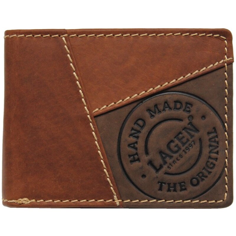 Lagen Pánska kožená peňaženka 251148 TAN 61483497