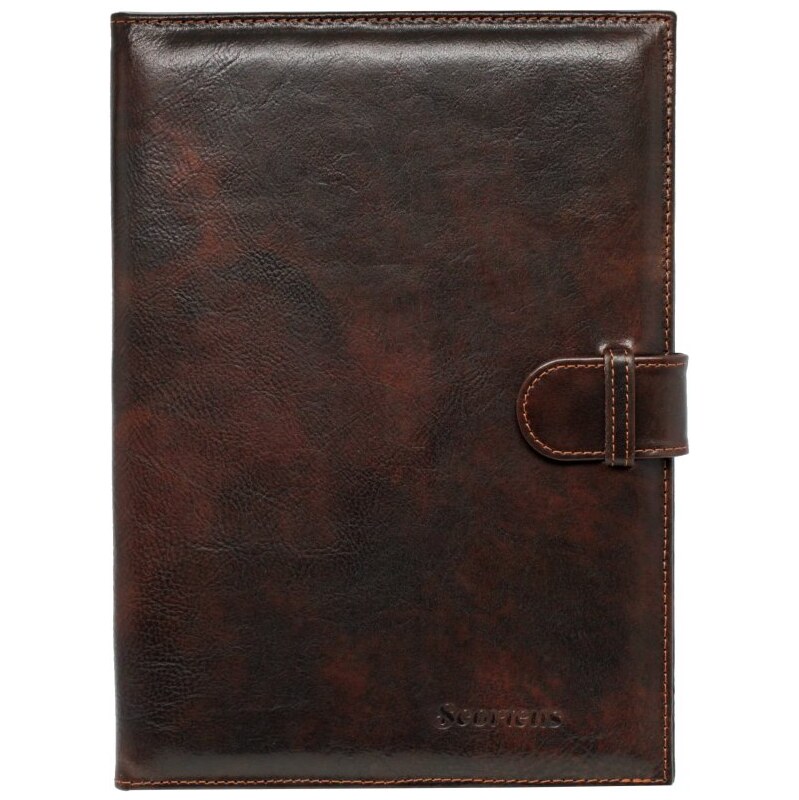 Scorteus Kožené dosky - spisovka Scorteus DEAL hnedé melír 35335731