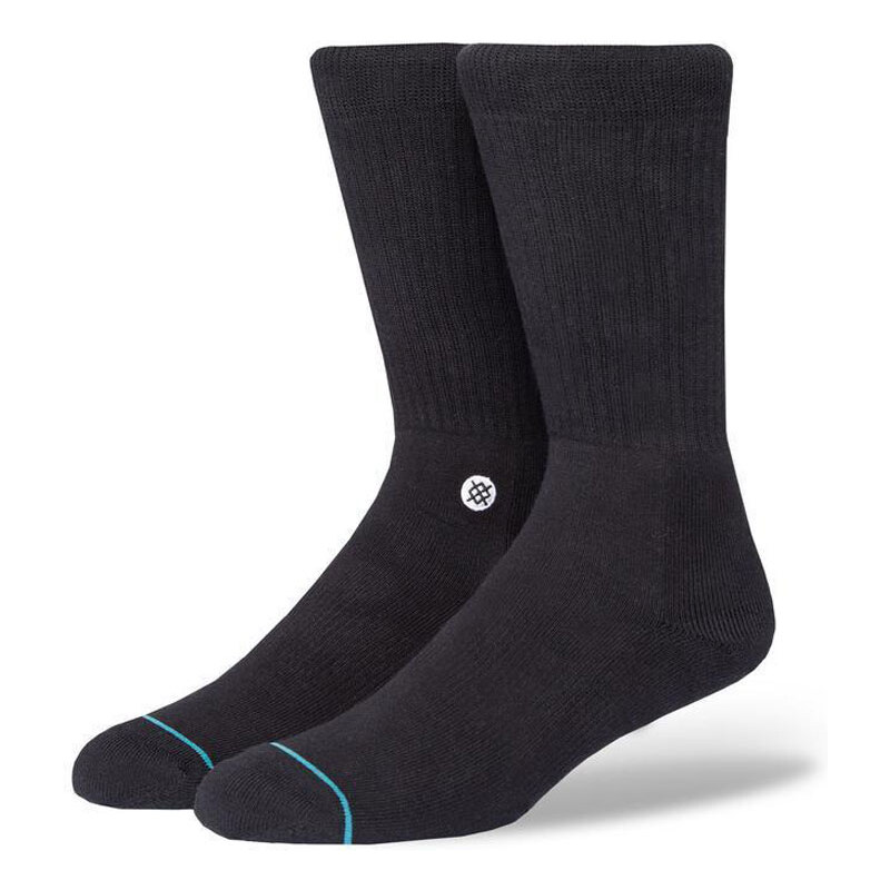 Stance Icon black White - Pánske - Ponožky Stance - Čierne - 66355918