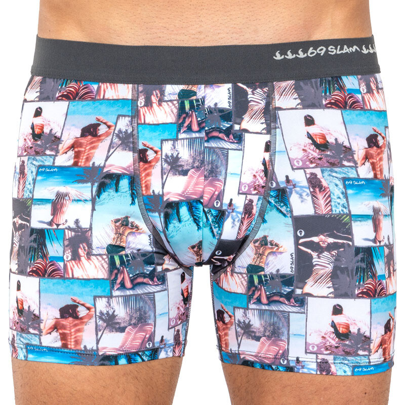 Pánske boxerky 69SLAM fit under the palm (MBYUPM-PO) 65783538
