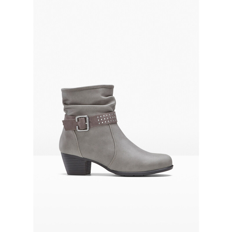 bonprix Krátke čižmy, farba šedá 45961444