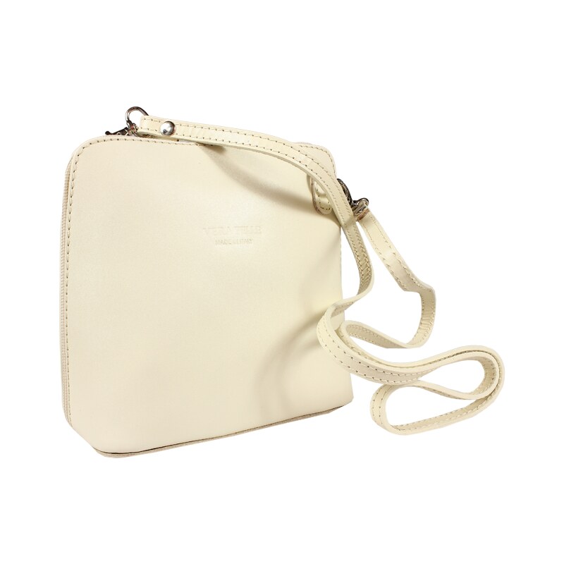 Béžová kožená talianska crossbody kabelka Grana Beige NovaKabelka.sk 382121