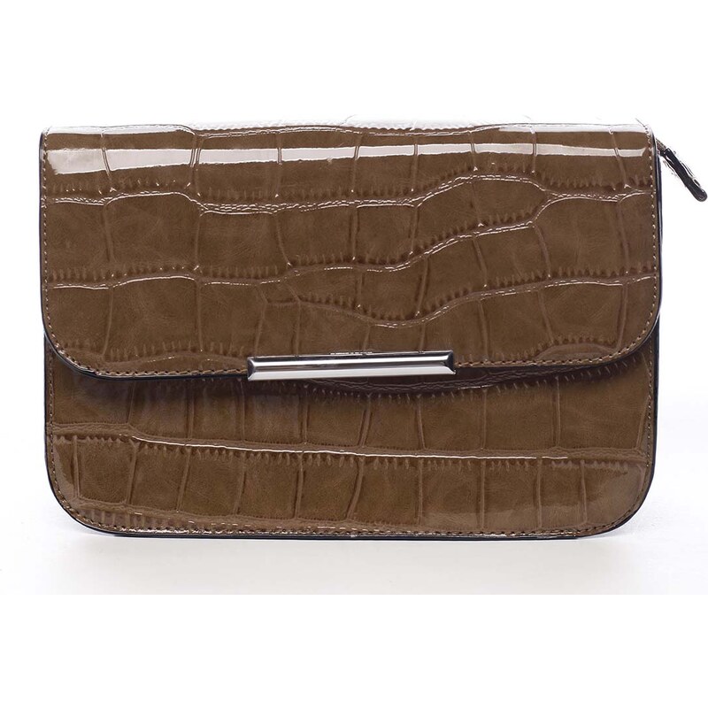 Dámska crossbody kabelka tmavá camel - Silvia Rosa Crakhe Camel 27892013