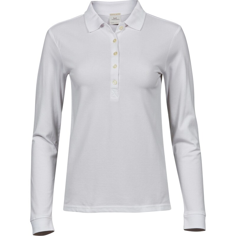 Dámske elastické polo piqué dlhý rukáv Tee Jays 62675006