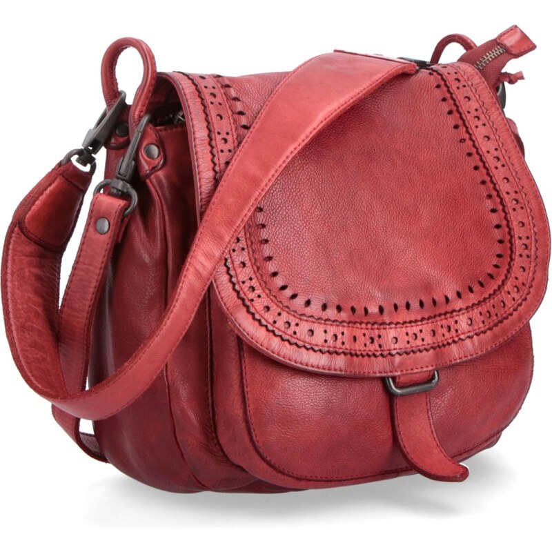 Kožená kabelka crossbody Noelia Bolger červená NB 2030 CV 64020920