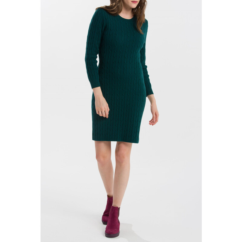 Gant stretch best sale cotton cable dress