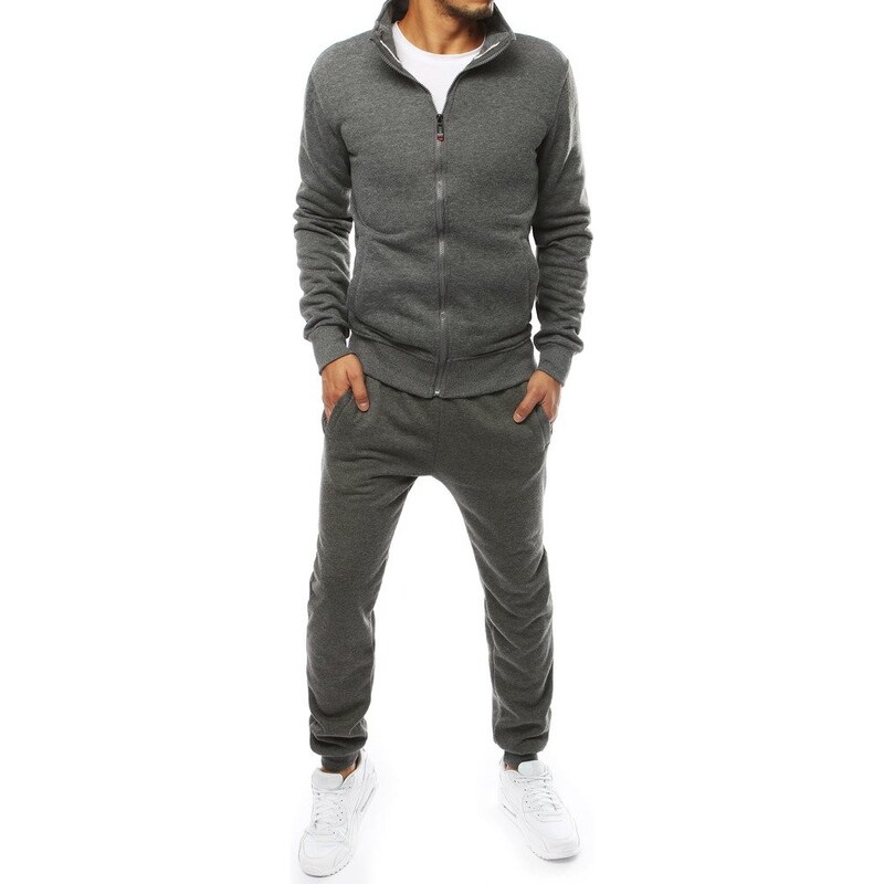 Dstreet Tmavo-sivá tepláková pánska súprava bez kapucne (ax0230) skl 66386127